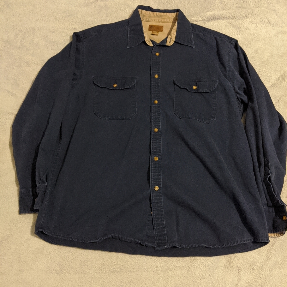 Blue button up